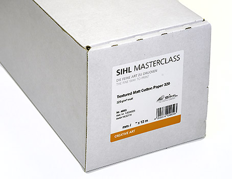 24" x 12m SIHL MASTERCLASS Textured Matt Cotton Paper 320 (4853)