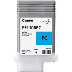 Canon Lucia pigment ink for IPF6300(S)/6350/6400(S)/6450 130ml - Photo Cyan ( PFI-106PC )