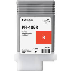 Canon Lucia pigment ink for IPF6300/6350/6400(SE)/6450 130ml - Red ( PFI-106R )