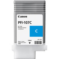 Canon Inkjet Cartridge for iPF 670/680/685/770/780/785 130ml - Cyan (PFI-107C)