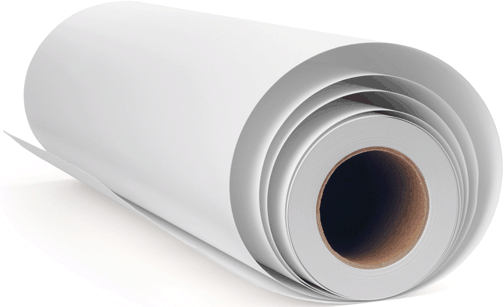 24" x 5' Magiclée® Torino 17M Canvas roll, Bright White, Cotton/Polyester Sample roll (1.5m)