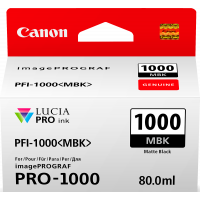 Canon LUCIA PRO pigment ink for iPFPRO-1000 80ml Matte Black (PFI-1000MBK)